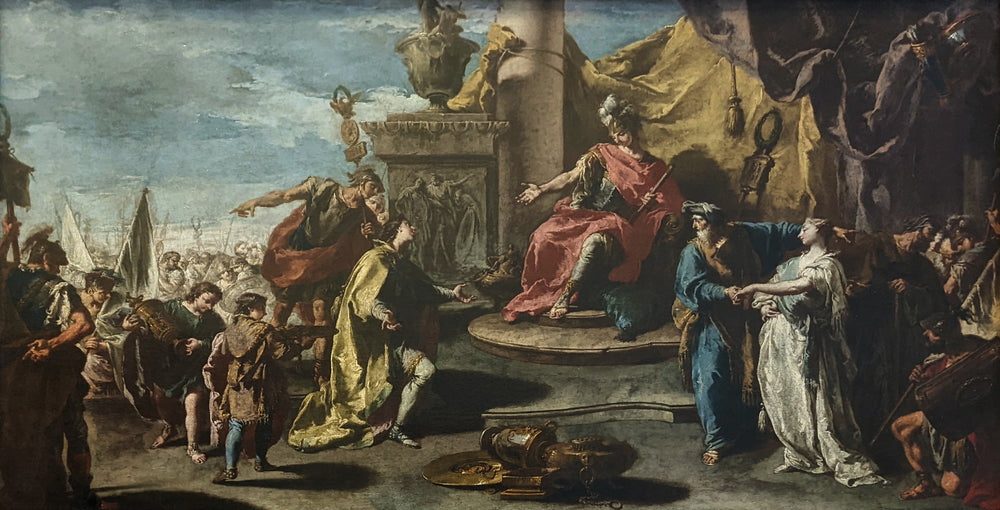 La Continence de Scipion - Giovanni Battista Pittoni image 1 copie de tableau peinte à la main