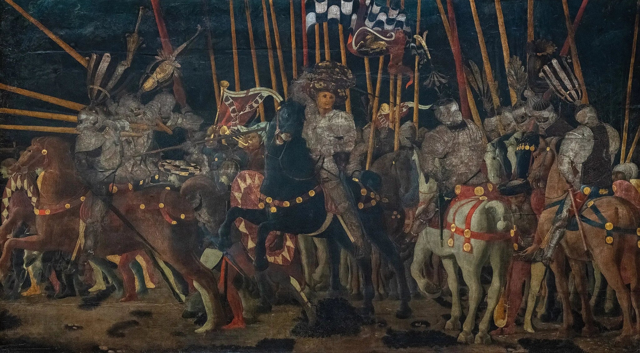 La Contre-Attaque de Micheletto Attendolo da Cotignola - Paolo Uccello image 1 reproduction de peinture à l’huile
