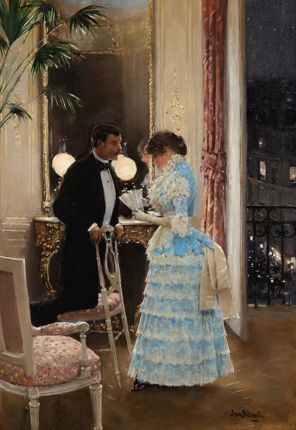 La Conversation - Jean Béraud image 1 reproduction de peinture à l’huile