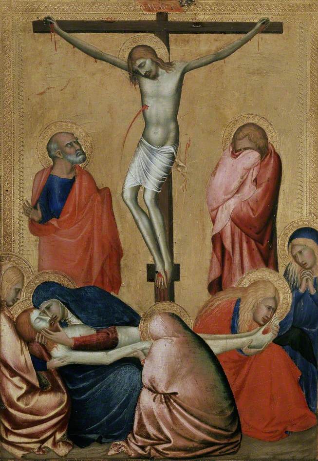 La Crucifixion et la Lamentation - Barna da Siena - Alpha Reproduction