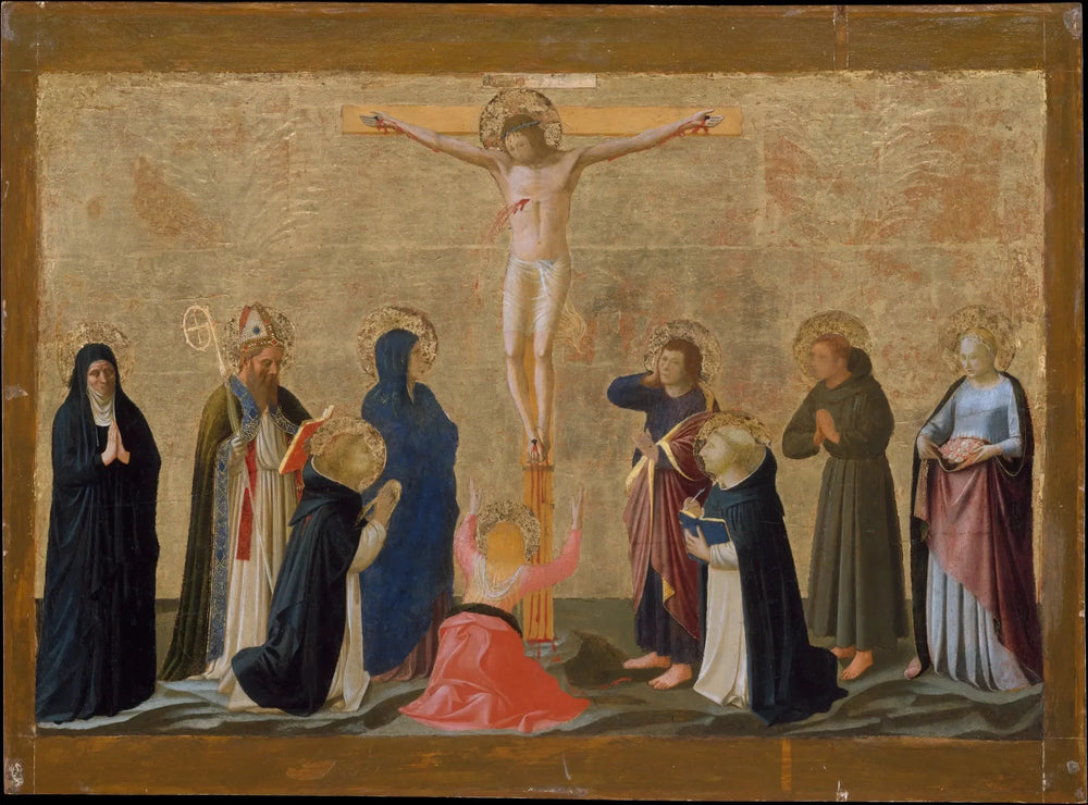 La Crucifixion - Fra Angelico image 1 copie de tableau peinte à la main