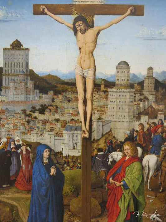 La crucifixion - Jan Van Eyck - Reproductions de tableaux et peintures haut de gamme