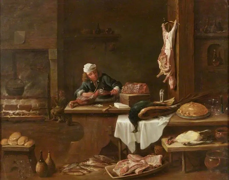 オランダの邸宅の台所 - デイヴィッド・テニエール・ル・ジュヌ

Source:
La cuisine d'un manoir hollandais - David Teniers le Jeune