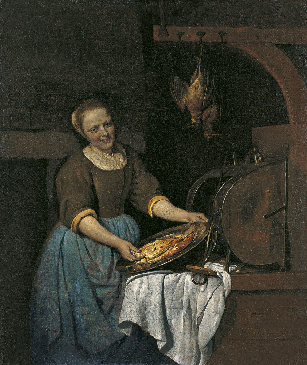 La Cuisinière - Gabriel Metsu image 1 copie peinte à la main à l’huile