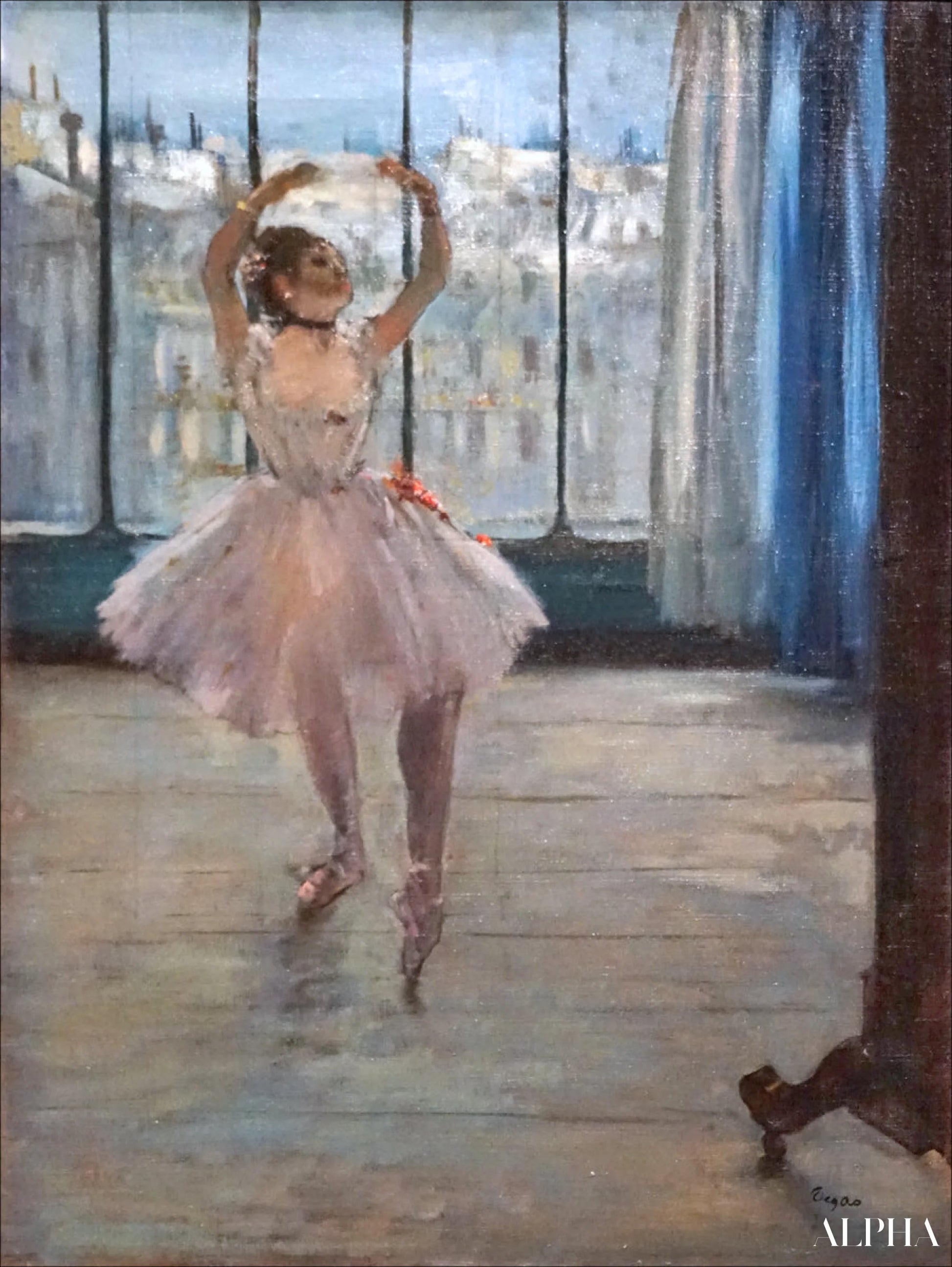 写真家のアトリエの中のダンサー - Edgar Degas - 高級絵画および絵画の複製
