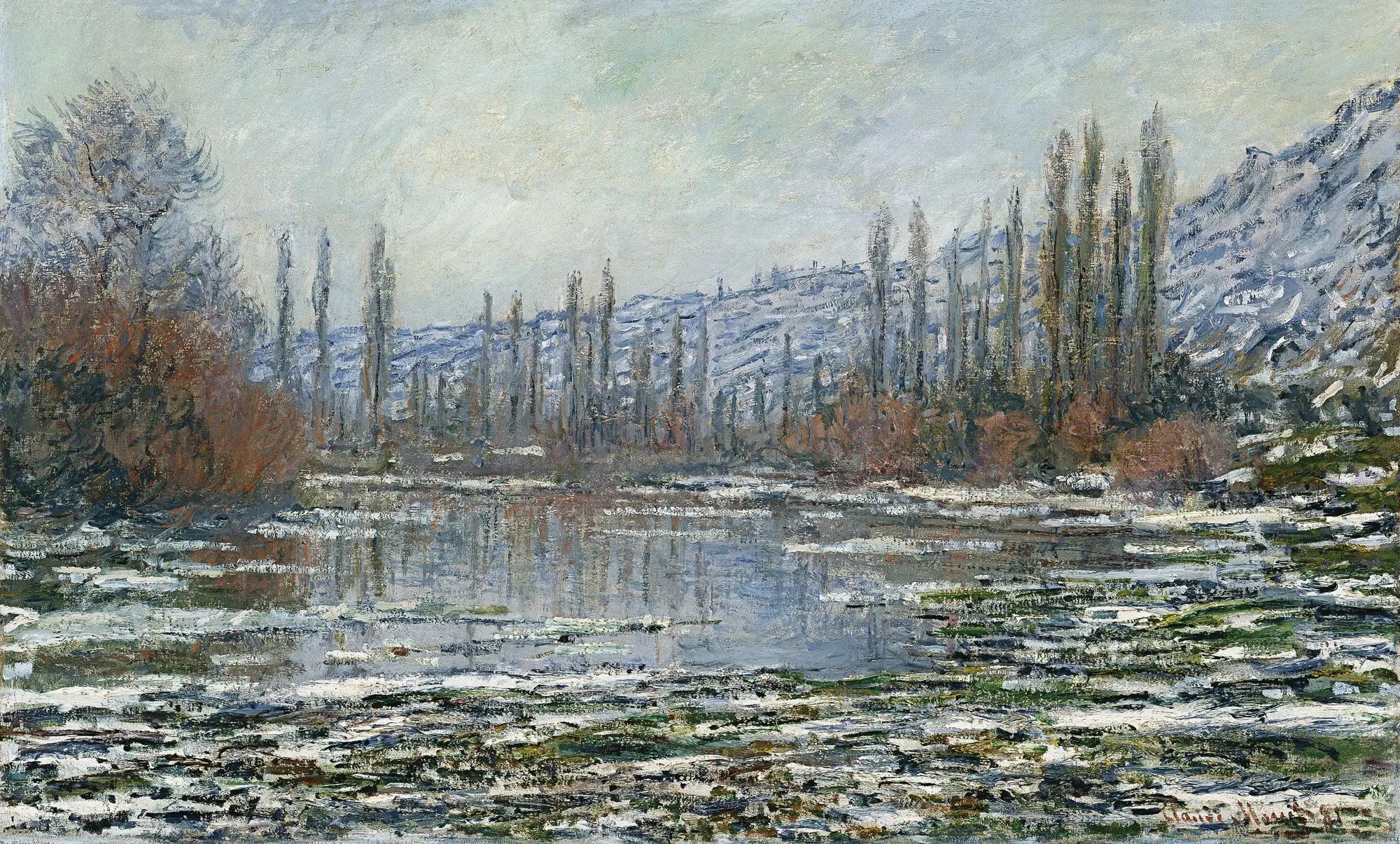 Reproduction du tableau « La débâcle à Vétheuil - Claude Monet » par Alpha Reproduction en peinture à l’huile