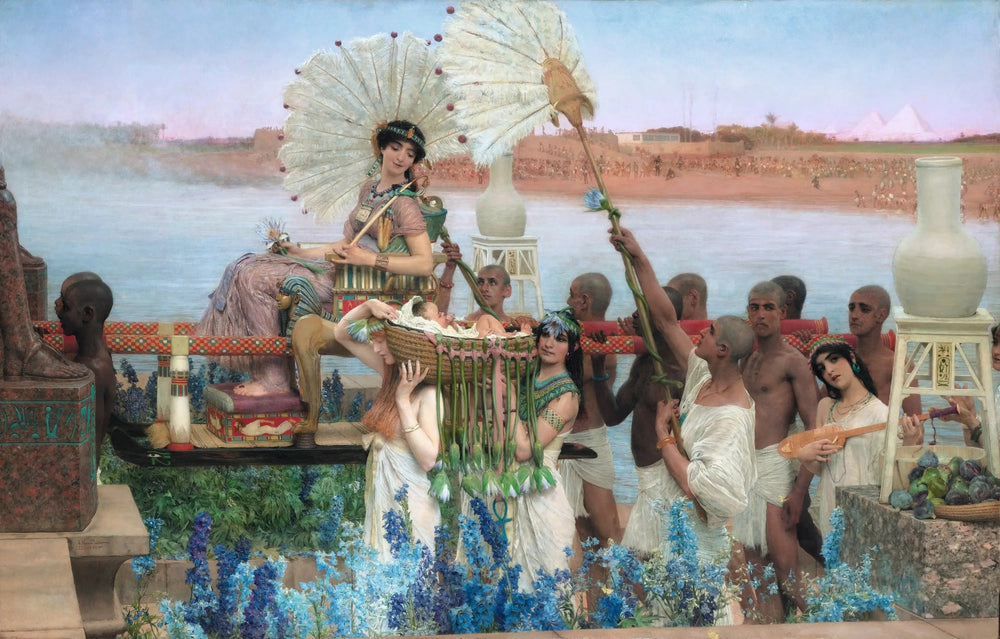 La découverte de Moïse - Lawrence Alma-Tadema image 1 copie de tableau peinte à la main