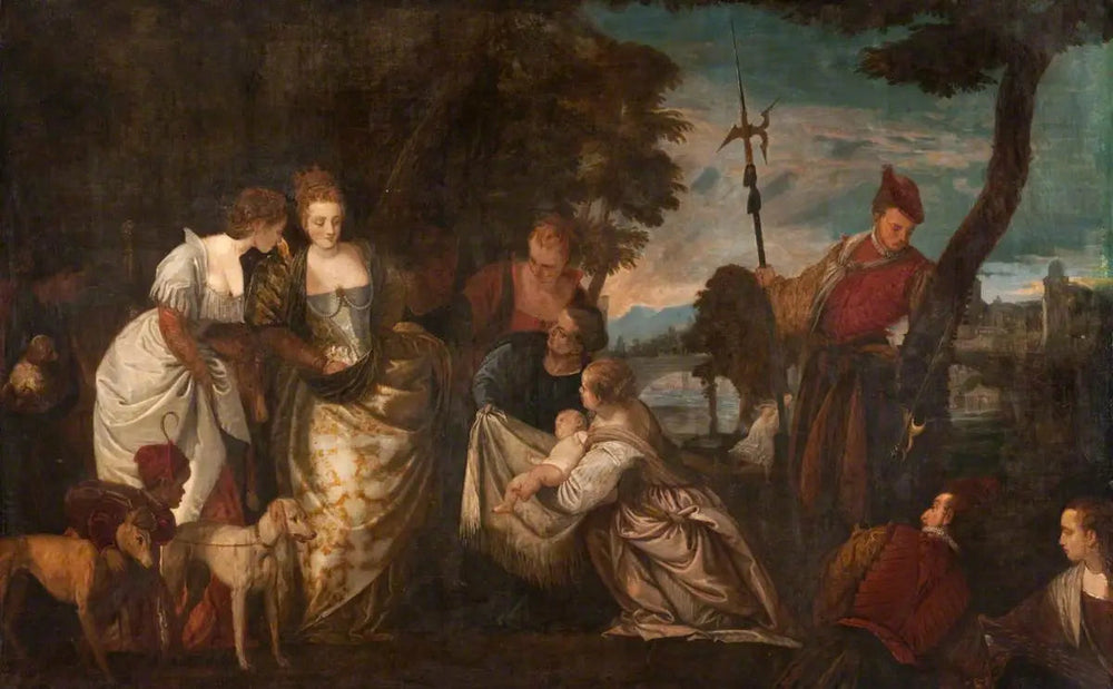 La découverte de Moïse - Paul Véronèse image 1 tableau peint à l’huile sur toile