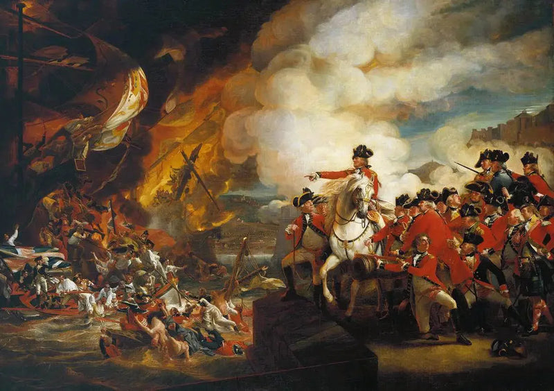 ジブラルタルにおける浮遊バッテリーの敗北、1782年9月 - ジョン・シングルトン・コープリー

Source:
La défaite des batteries flottantes à Gibraltar, septembre 1782 - John Singleton Copley