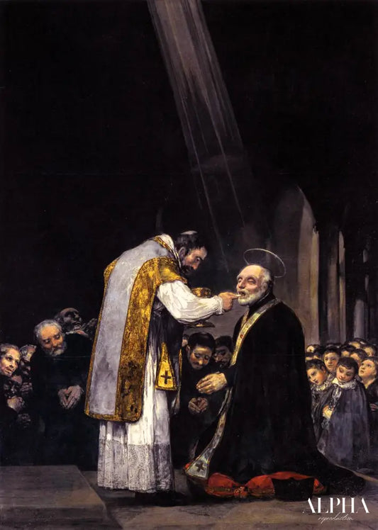 La Dernière Communion de saint José Calasanz - Francisco de Goya - Reproductions de tableaux et peintures haut de gamme