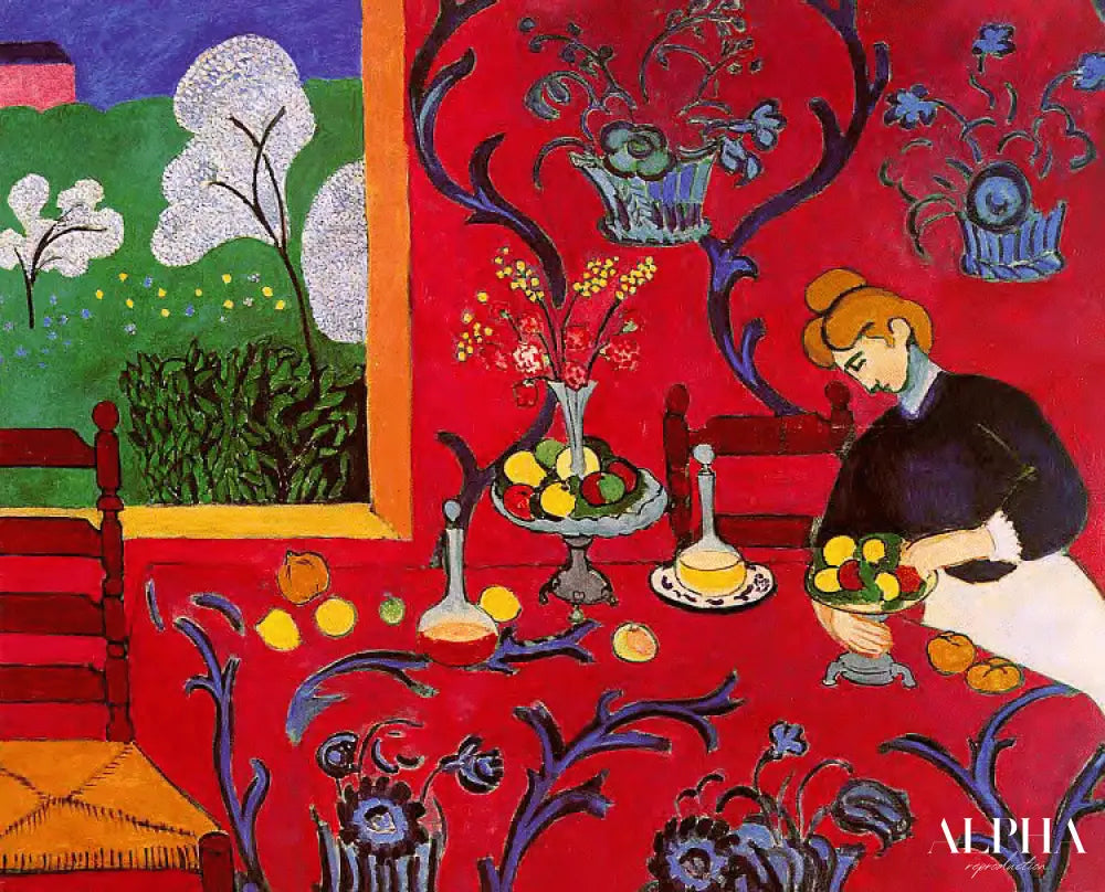 La desserte rouge - Matisse - Reproductions de tableaux et peintures haut de gamme