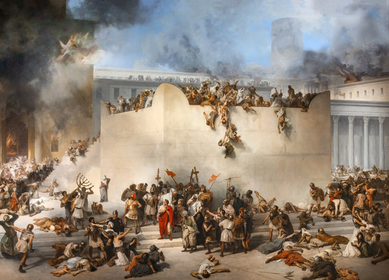 エルサレム神殿の破壊 - フランチェスコ・ハイエツ

Source:
La destruction du temple de Jérusalem - Francesco Hayez