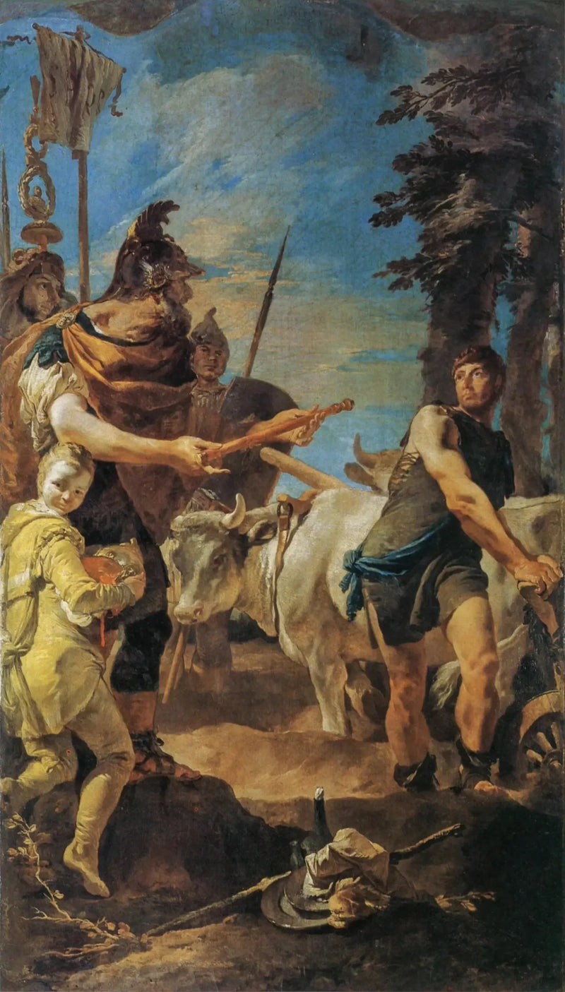 シンシナトゥスに捧げられた独裁 - ジョバンニ・バッティスタ・ティエポロ

Source:
La dictature offerte à Cincinnatus - Giovanni Battista Tiepolo