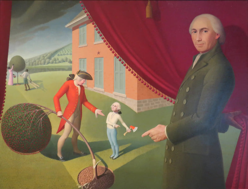 パーソン・ウィームズの寓話 - グラント・ウッド

Source:
La Fable de Parson Weems - Grant Wood