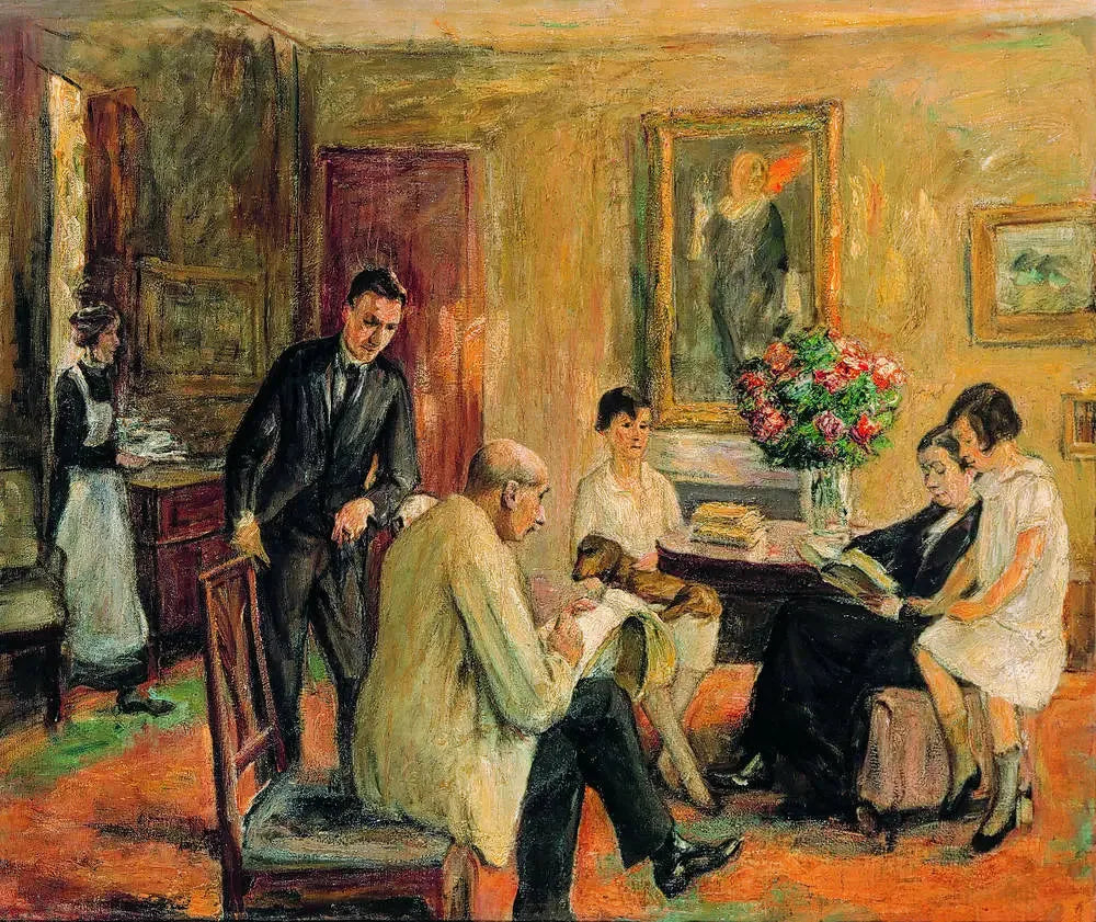 La famille Liebermann - Max Liebermann image 1 copie de tableau peinte à la main