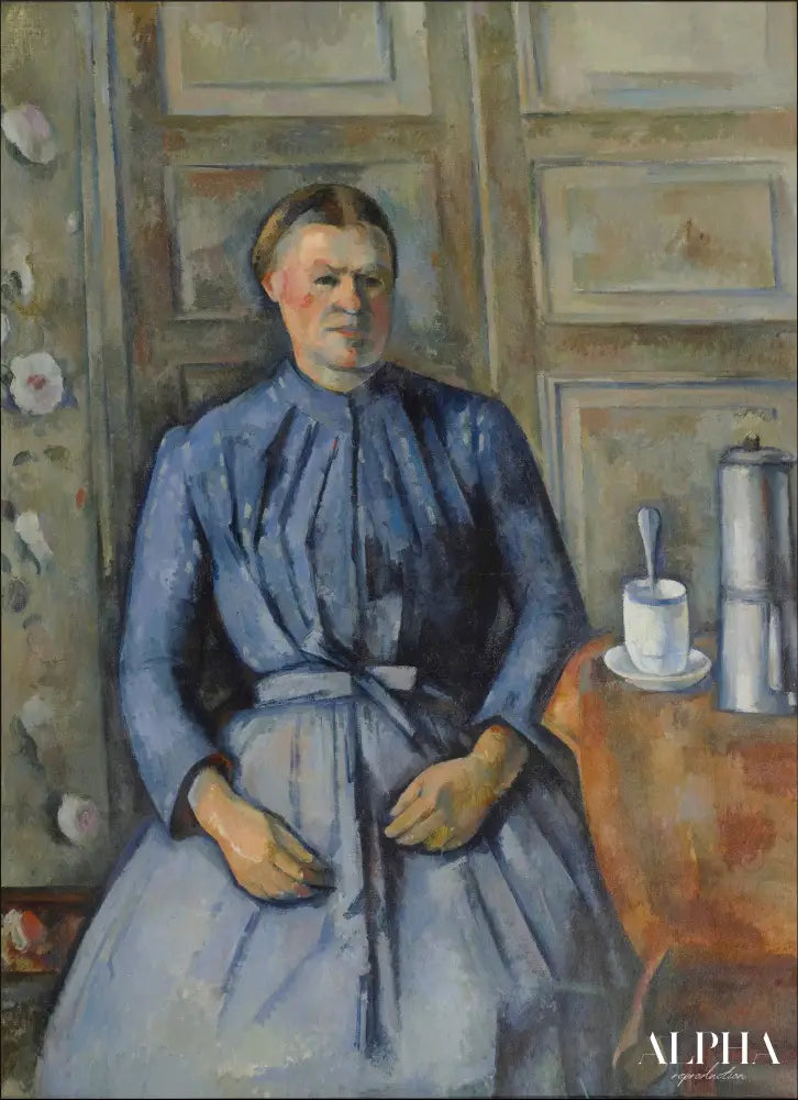 La femme à la cafetière - Paul Cézanne - Reproductions de tableaux et peintures haut de gamme