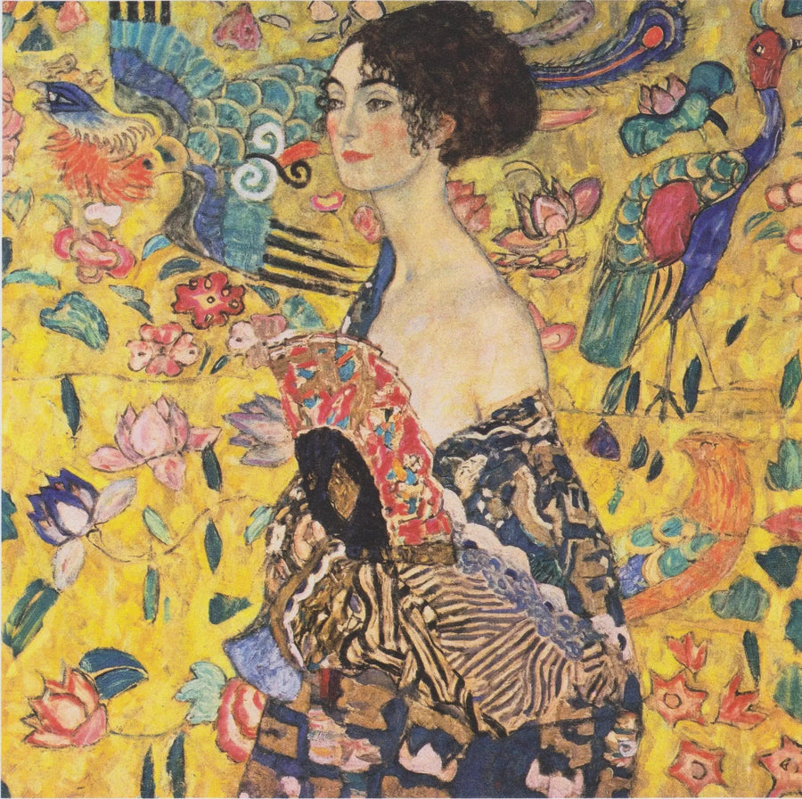 扇を持つ女性 - グスタフ・クリムト