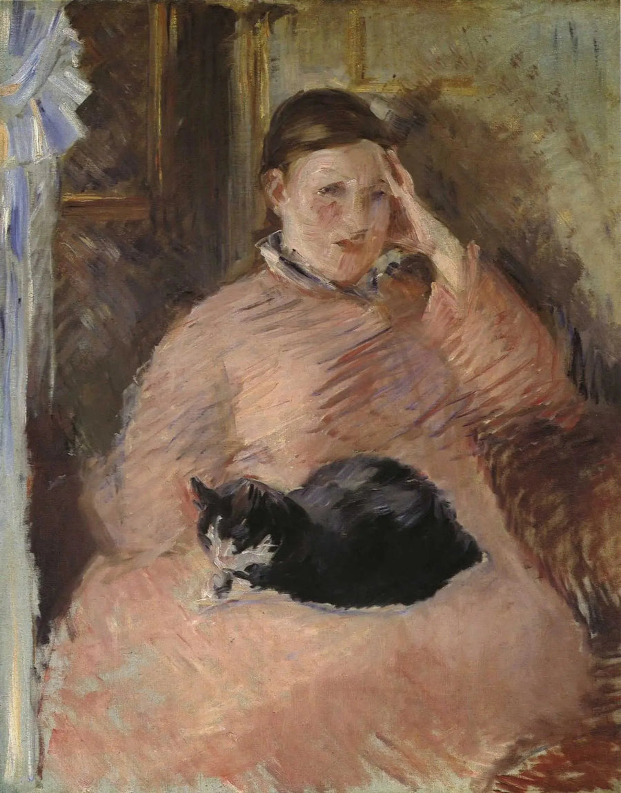 猫を抱えた女性 - エドゥアール・マネ