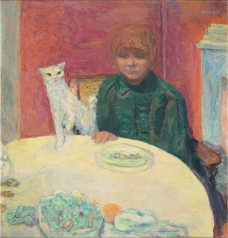 猫を抱えた女性 - ピエール・ボナール