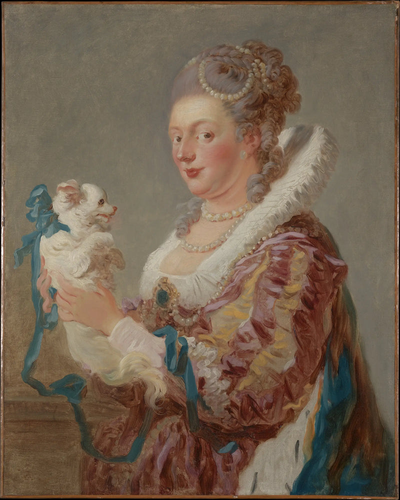 犬を連れた女性 - ジャン＝オノレ・フラゴナール