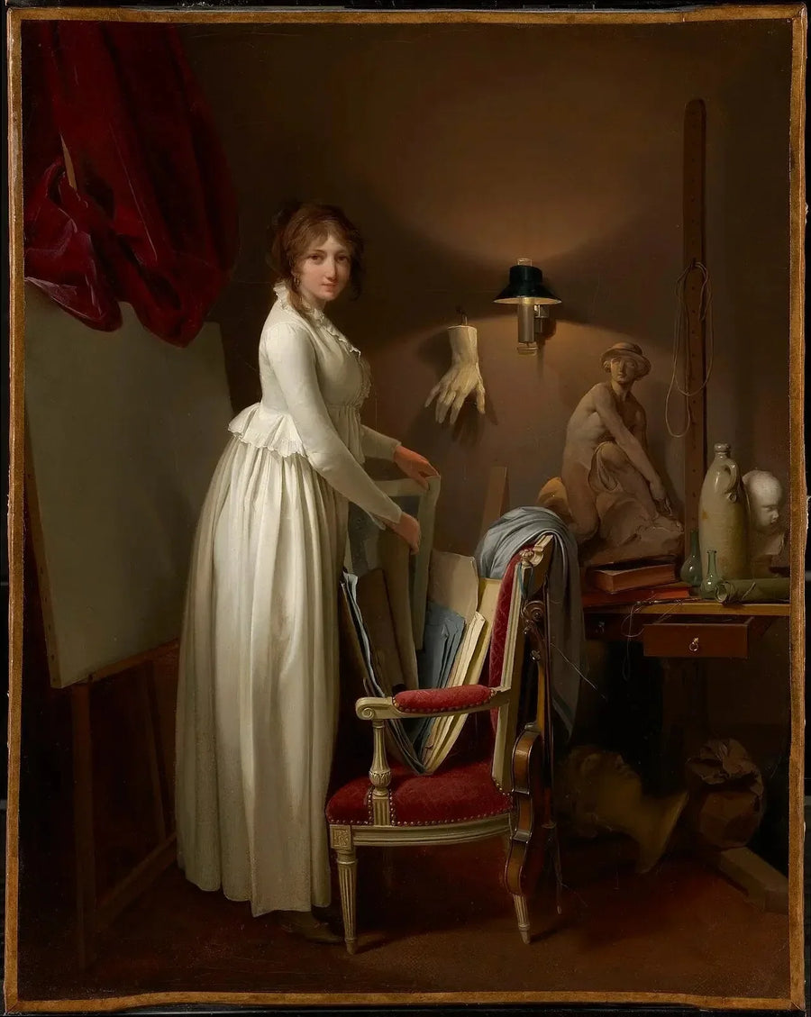 アーティストの妻と彼女のアトリエ - ルイ＝レオポルド・ボイリー

Source:
La femme de l'artiste dans son atelier - Louis-Léopold Boilly