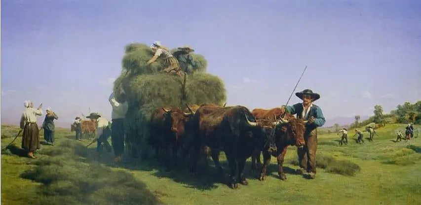 La Fenaison en Auvergne - Rosa Bonheur - Alpha Reproduction