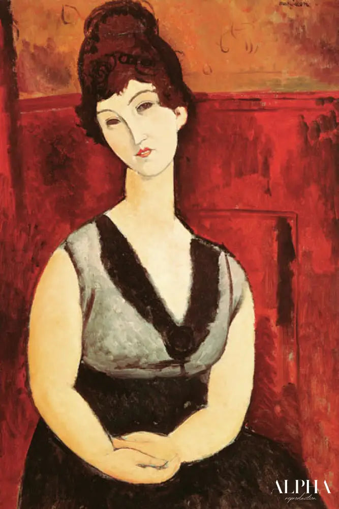 La fille de chocolat - Amedeo Modigliani - Reproductions de tableaux et peintures haut de gamme