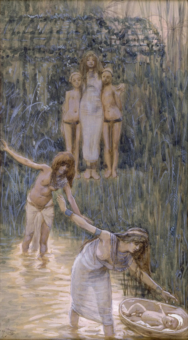 ファラオの娘がモーセを呼び寄せる - ジェームズ・ティソ

Source:
La fille de Pharaon fait venir Moïse - James Tissot