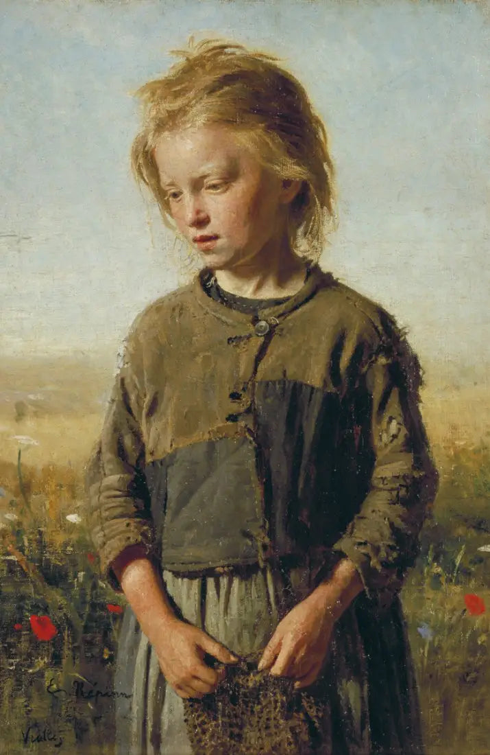 La Fille du pêcheur - Ilya Repin image 1 copie de tableau peinte à la main