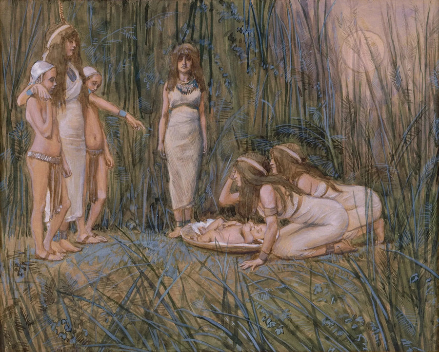 ファラオの娘はモーセの母を迎える - ジェームズ・ティソ

Source:
La fille du Pharaon reçoit la mère de Moïse - James Tissot