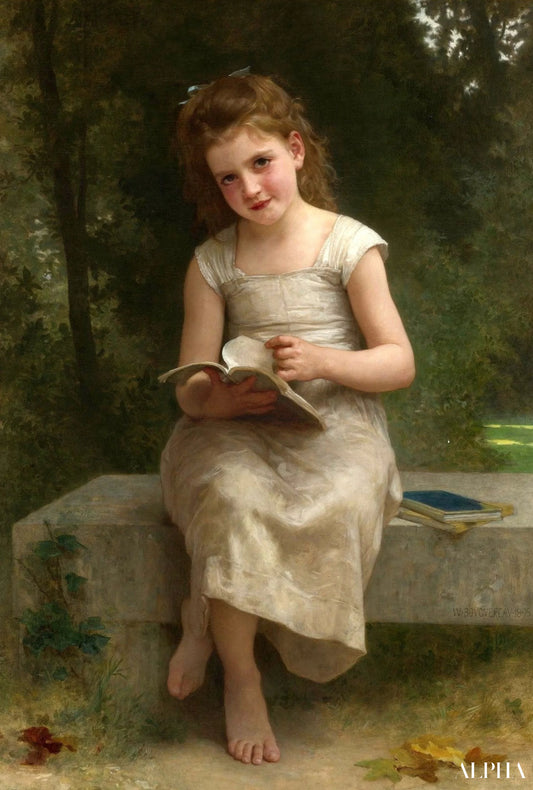 La fille qui lit - William Bouguereau - Reproductions de tableaux et peintures haut de gamme