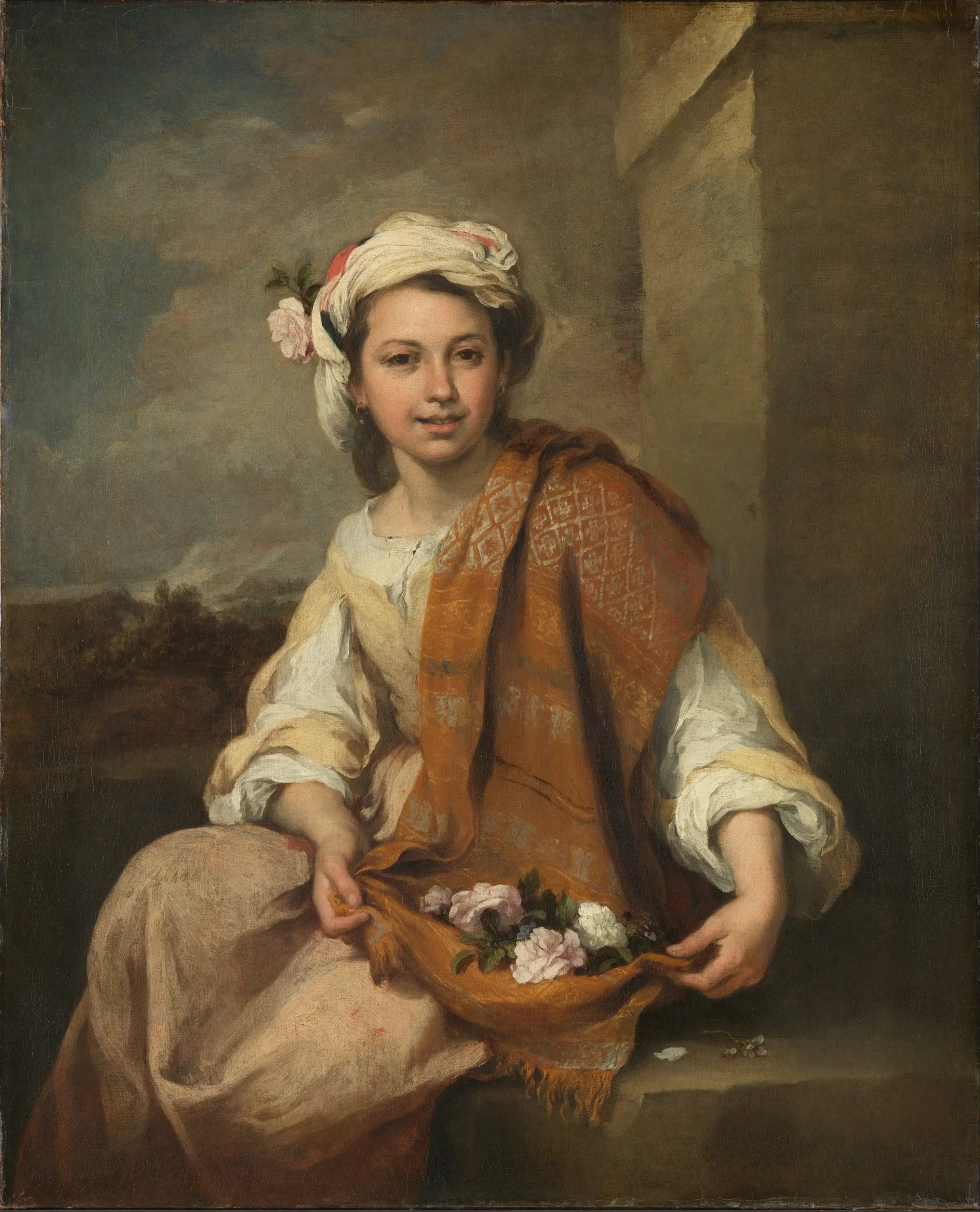 La Fleuriste - Bartolomé Esteban Murillo image 1 tableau peint à l’huile sur toile