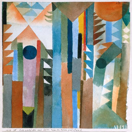 La forêt née du grain - Paul Klee - Reproductions de tableaux et peintures haut de gamme