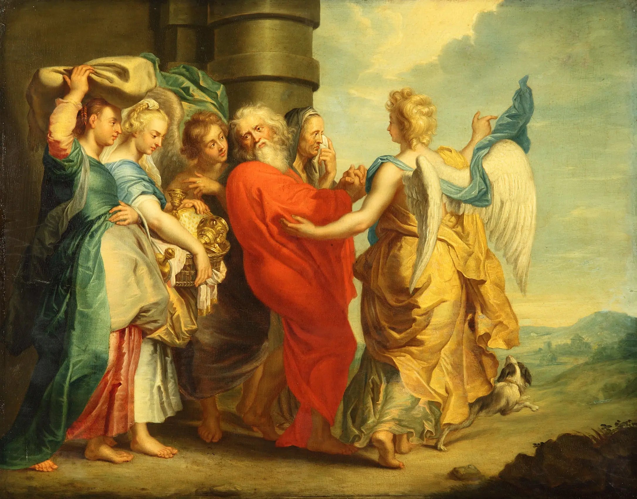 La fuite de Lot et de ses filles - Peter Paul Rubens image 1 copie de tableau peinte à la main