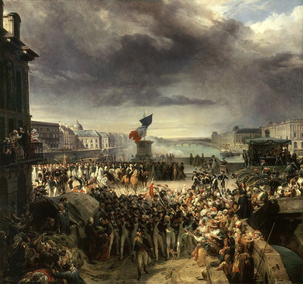 La garde nationale de Paris partie pour l'armée, septembre 1792 - Léon Cogniet image 1 reproduction réalisée par Alpha Reproduction