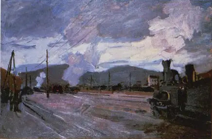 La Gare d'Argenteuil - Claude Monet image 1 reproduction de peinture à l’huile