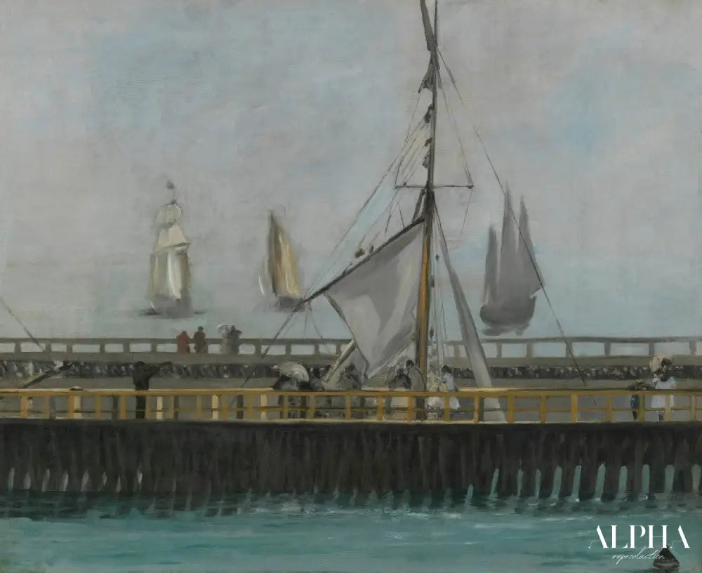 La jetée de Boulogne-sur-Mer - Edouard Manet - Reproductions de tableaux et peintures haut de gamme