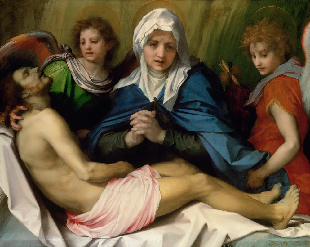 La lamentation sur le corps du Christ mort - Andrea del Sarto image 1 reproduction réalisée par Alpha Reproduction