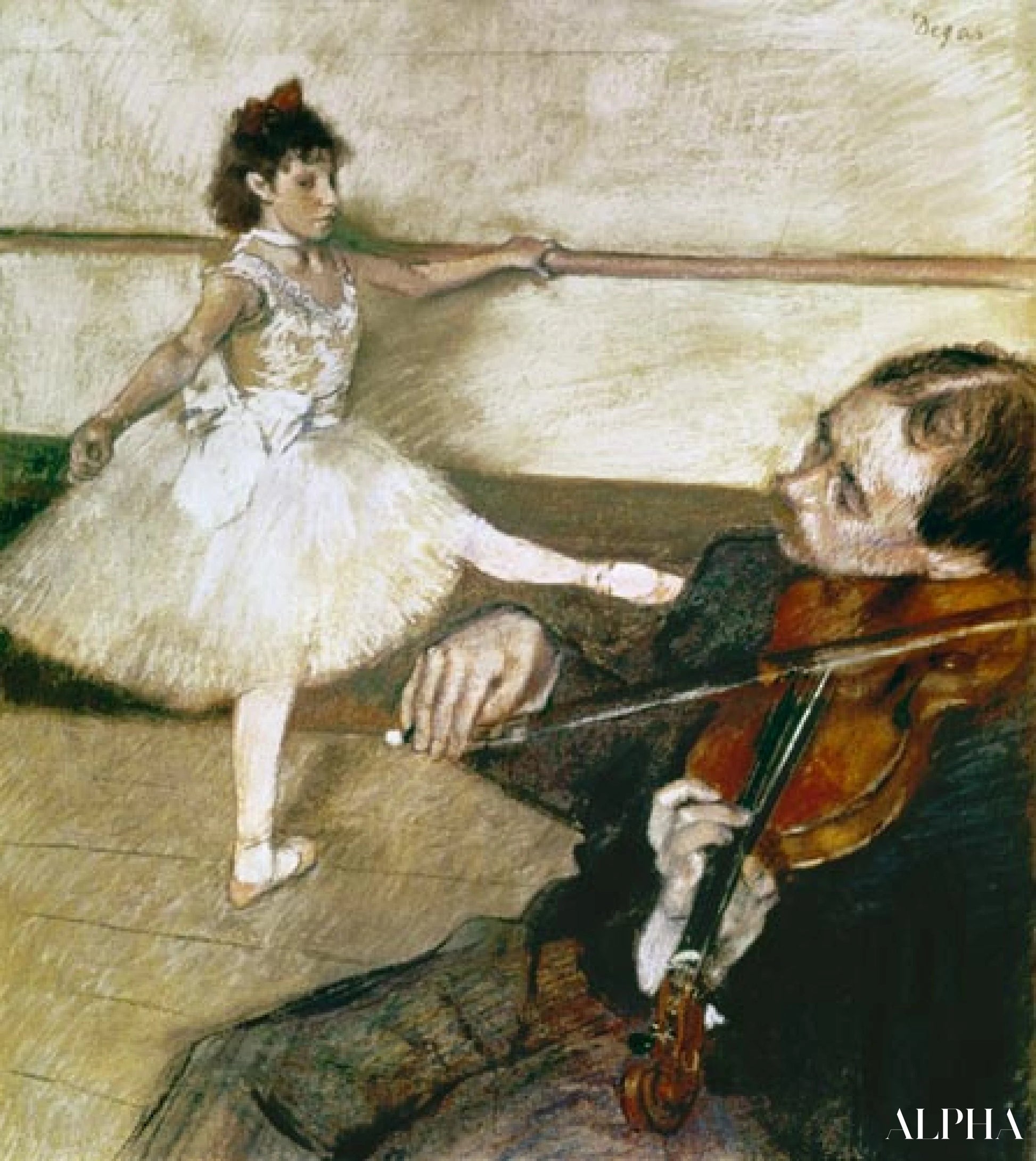 La leçon de danse - Edgar Degas - Reproductions de tableaux et peintures haut de gamme