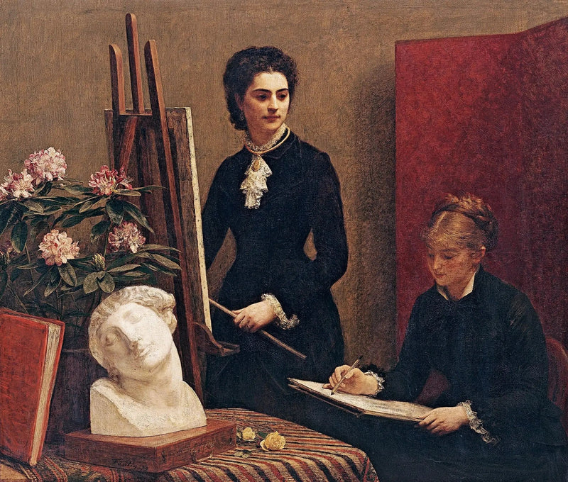アトリエのデッサンレッスン - アンリ・ファンタン＝ラトゥール

Source:
La leçon de dessin dans l'atelier - Henri Fantin-Latour