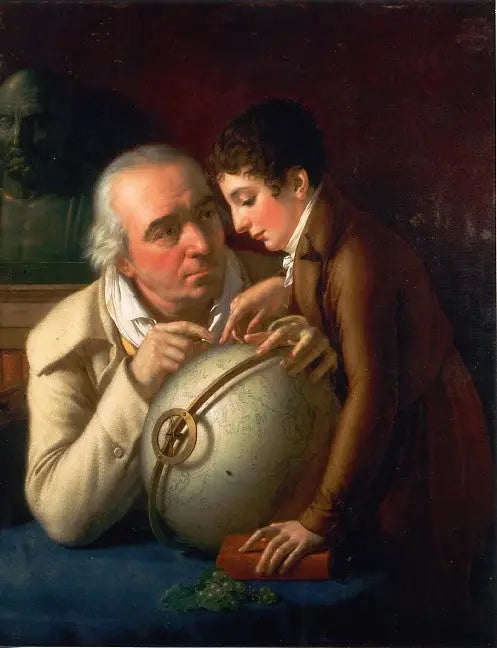 地理の授業 - アンヌ＝ルイ・ジロデ

Source:
La Leçon de géographie - Anne-Louis Girodet