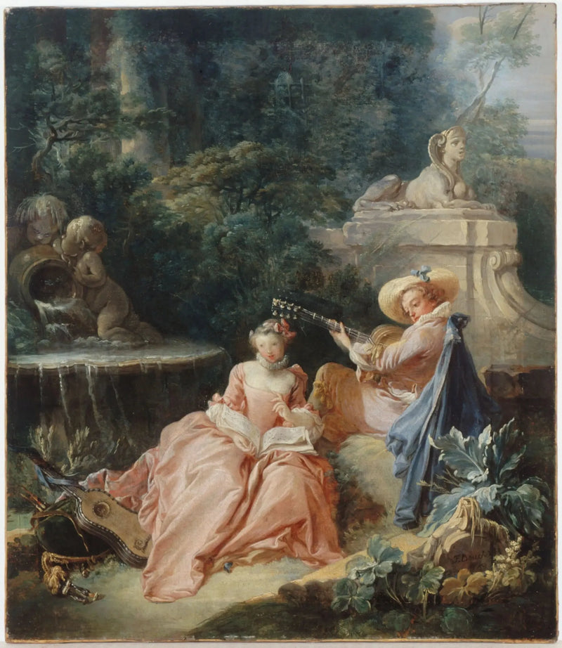 音楽の授業 - フランソワ・ブーシェ

Source:
La Leçon de musique - François Boucher