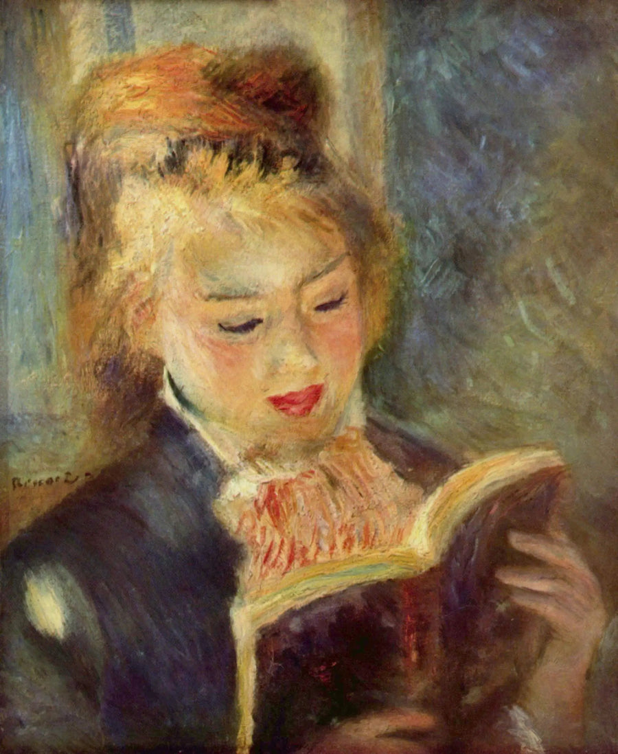 読書する女性 - ピエール＝オーギュスト・ルノワール