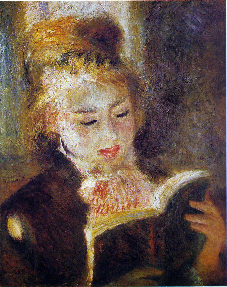 読書する女性 - ピエール＝オーギュスト・ルノワール