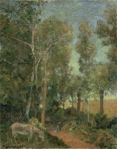 La lisière de la forêt (III) - Paul Gauguin image 1 reproduction artisanale de tableau