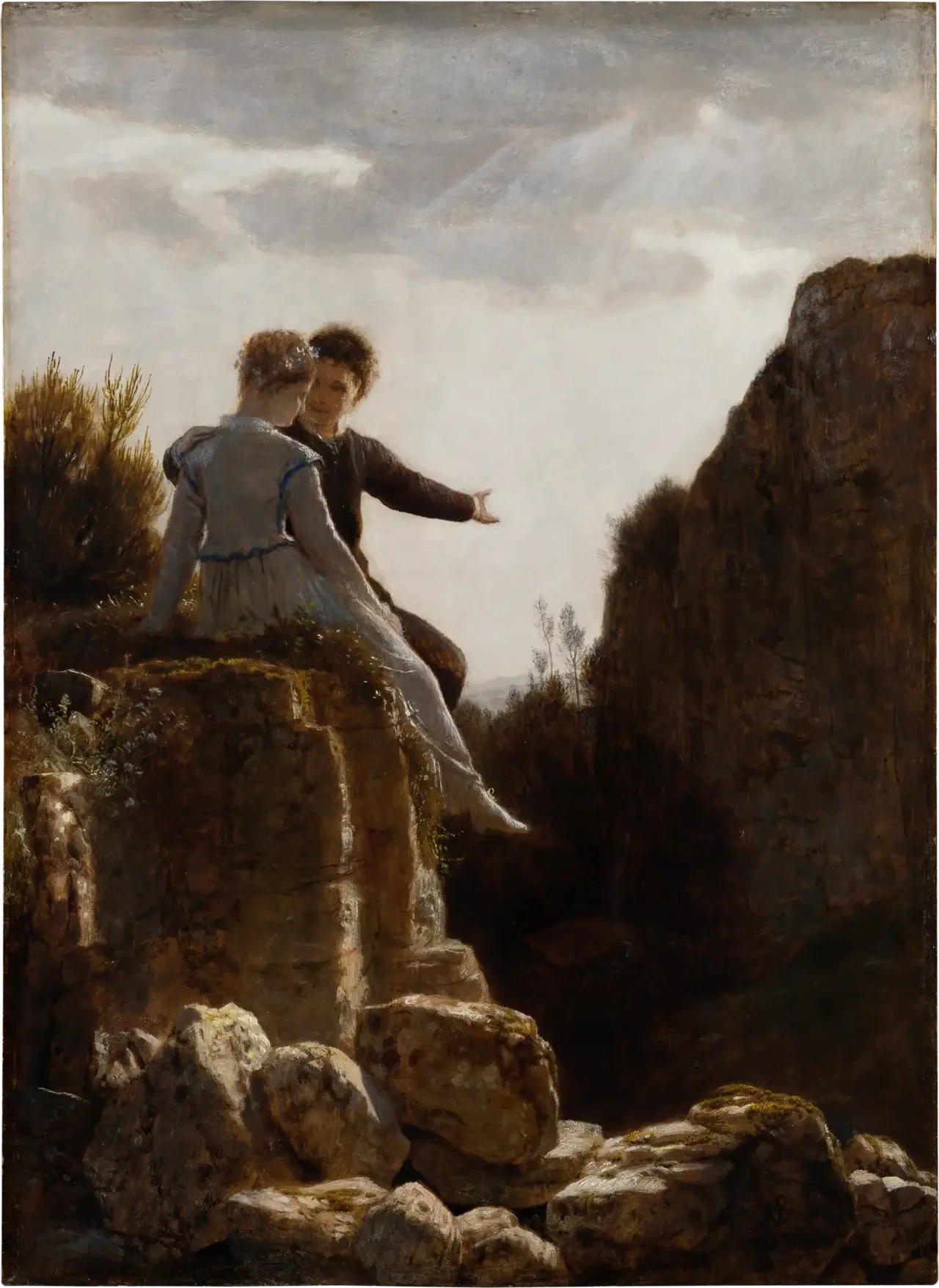 La lune de miel - Arnold Böcklin image 1 copie peinte à la main à l’huile