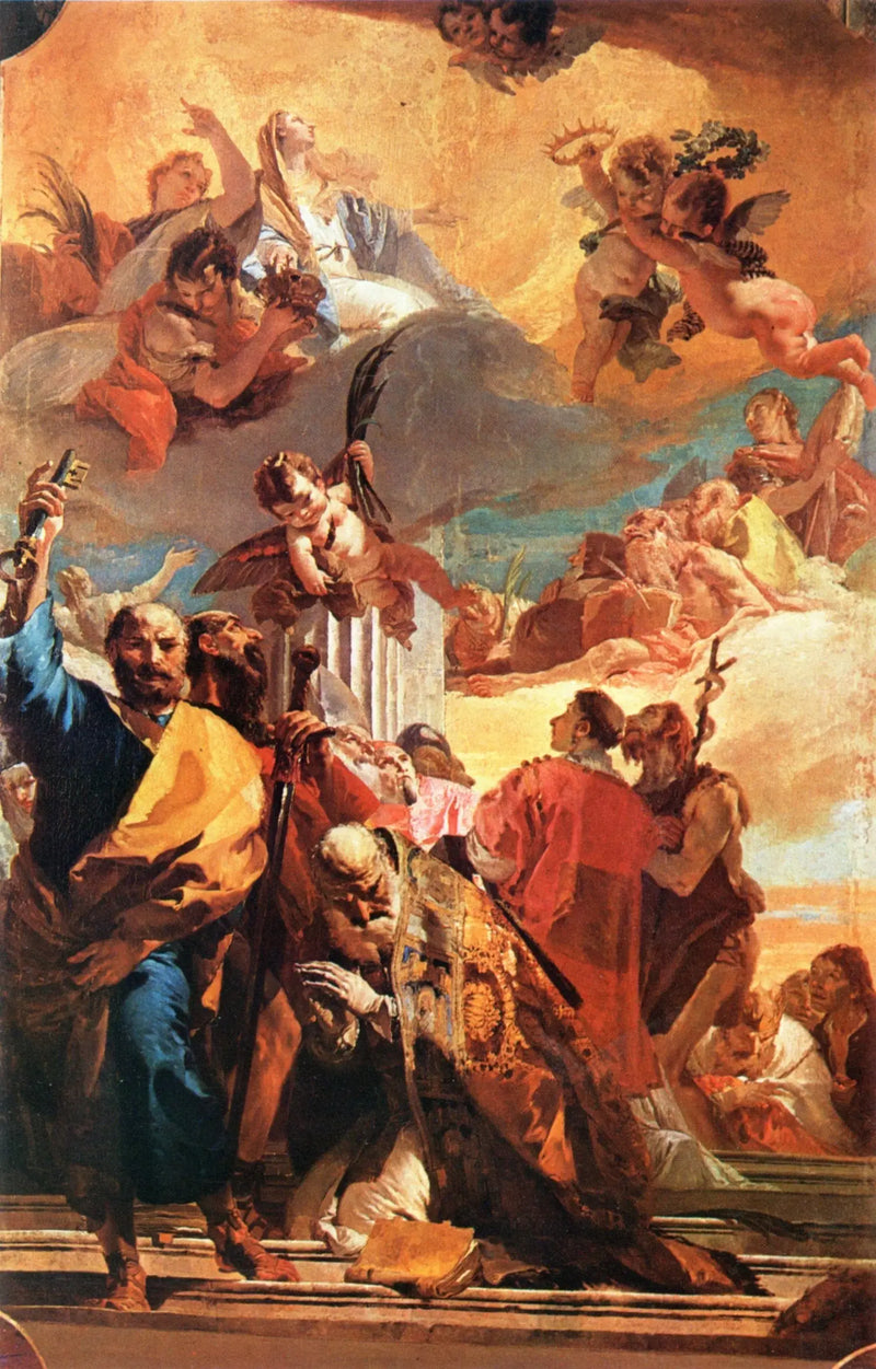 栄光の聖母と聖人たち - ジョヴァンニ・バッティスタ・ティエポロ

Source:
La Madone en gloire avec les saints - Giovanni Battista Tiepolo