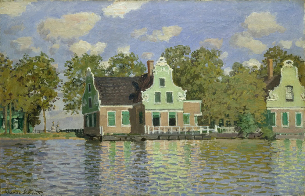 La maison sur la rivière Zaan à Zaandam - Claude Monet image 1 tableau peint à l’huile sur toile