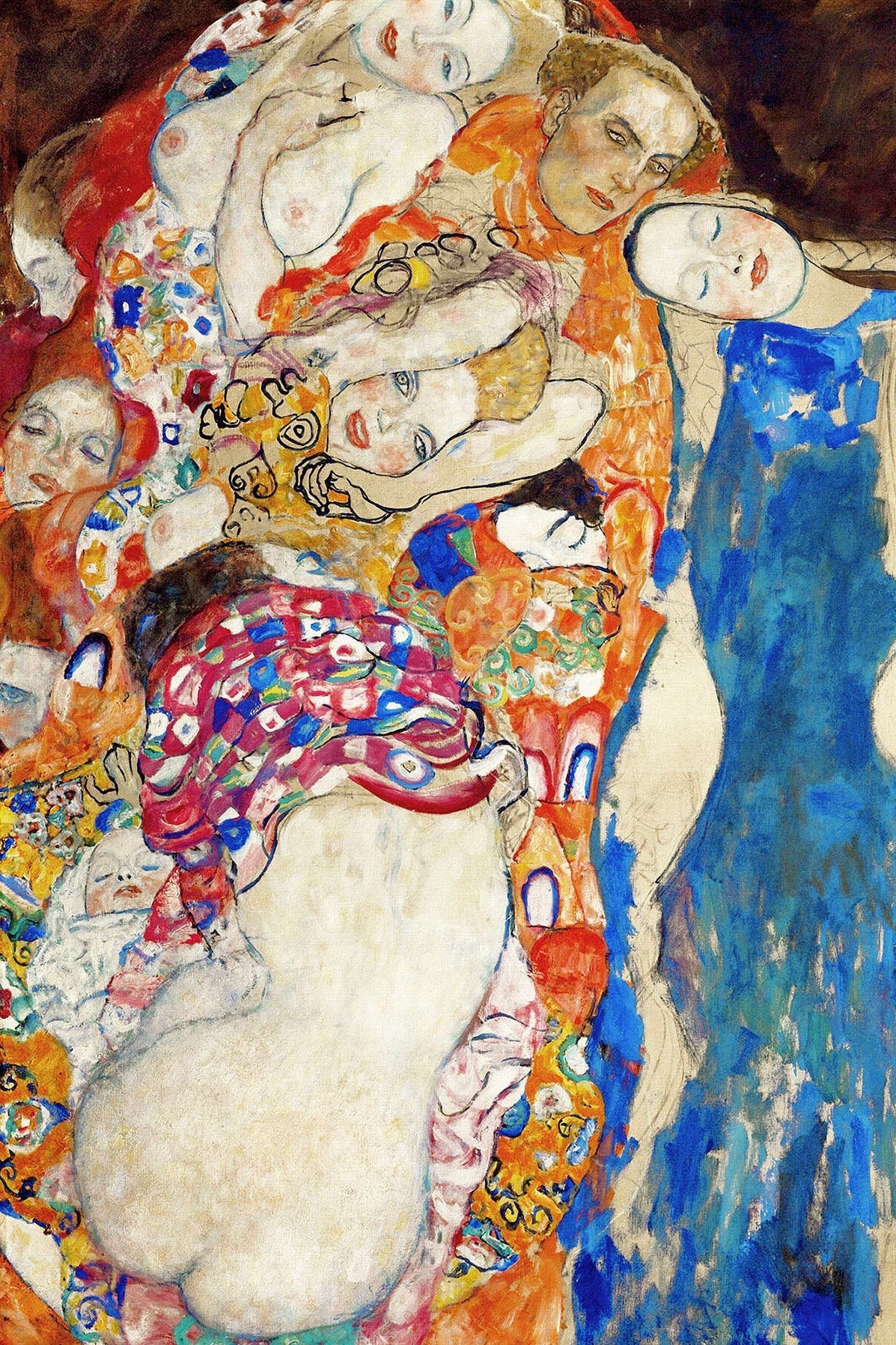 Reproduction du tableau « 👰‍♀️ La Mariée (Détail) – Gustav Klimt (1917-1918) » par Alpha Reproduction en peinture à l’huile