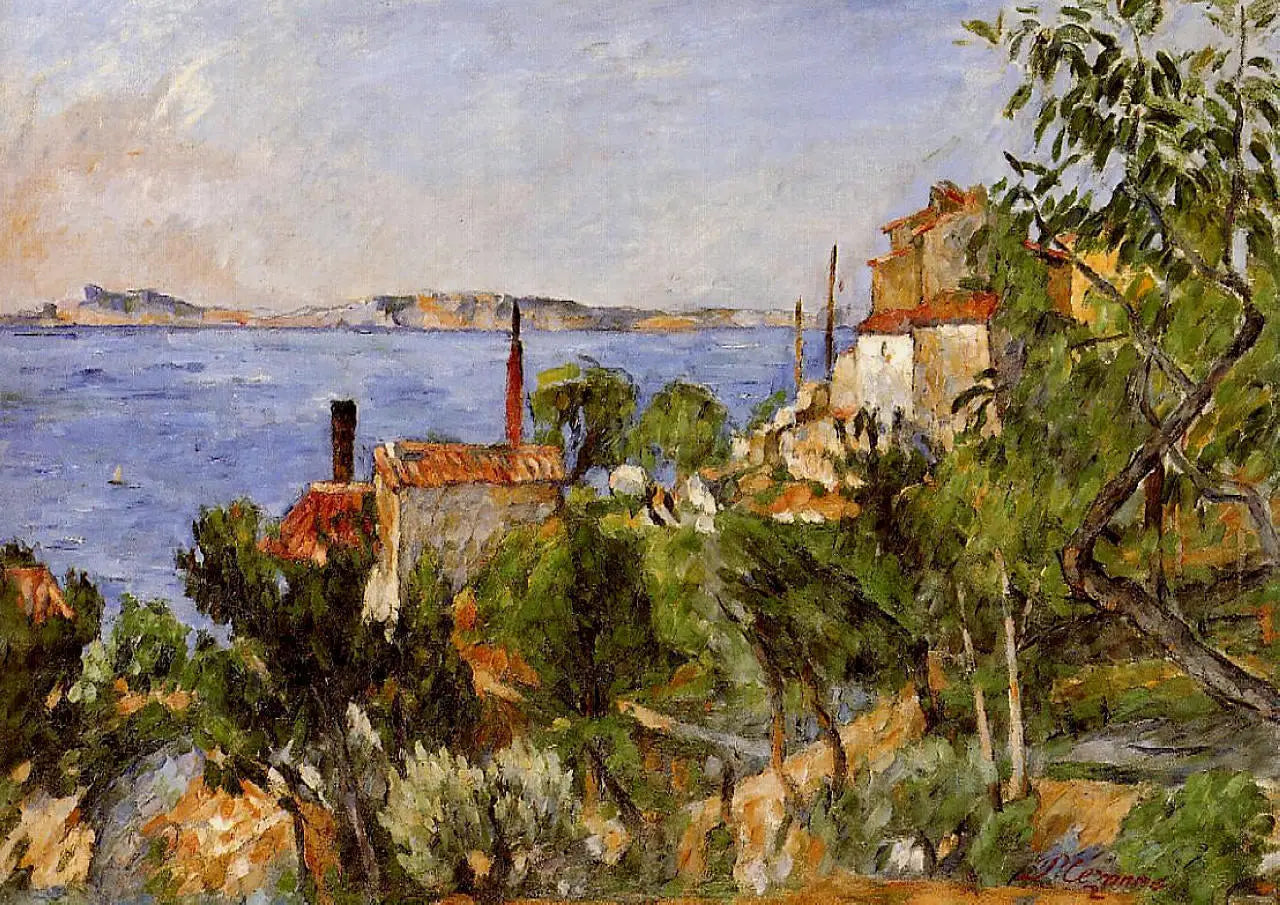 La Mer à l'Estaque - Paul Cézanne image 1 reproduction de peinture à l’huile